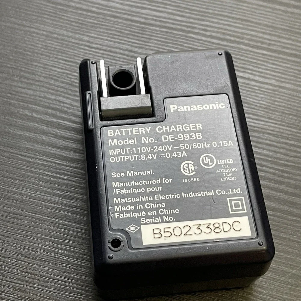 ✅Panasonic Lumix DE-993B Battery Charger DMW-BM7 DMC-FZ1 DMC-FZ2 OEM #️⃣0515